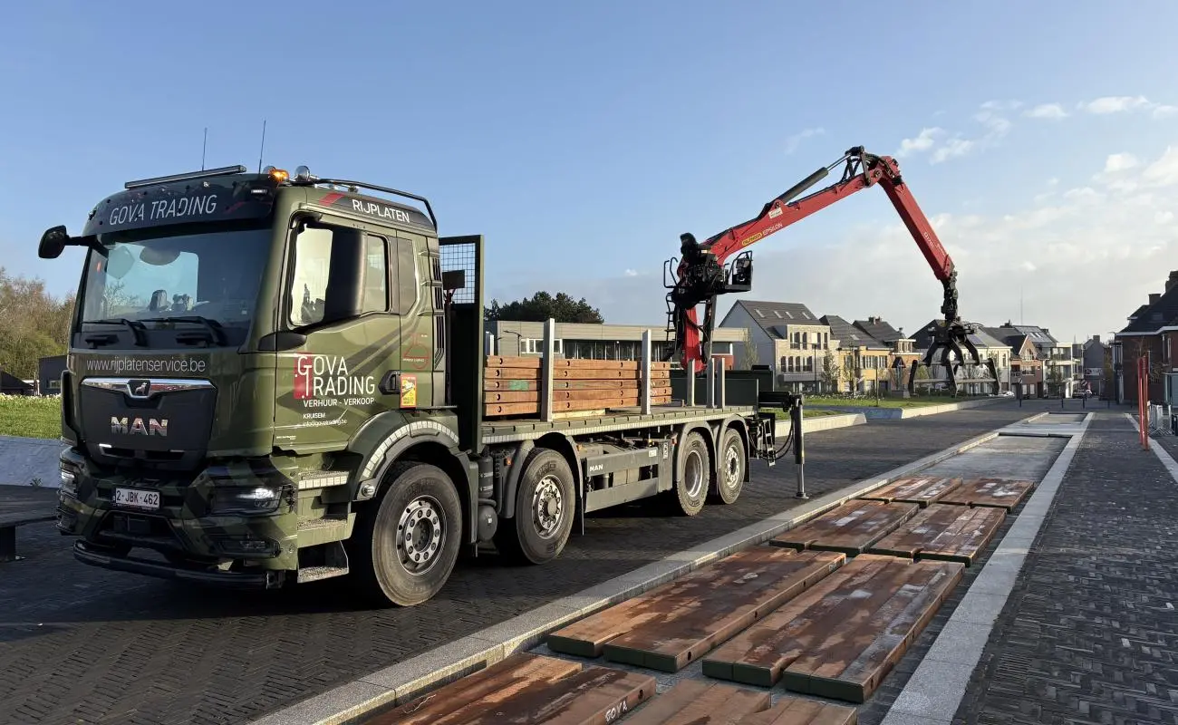 Azobé houten dragline schotten huren